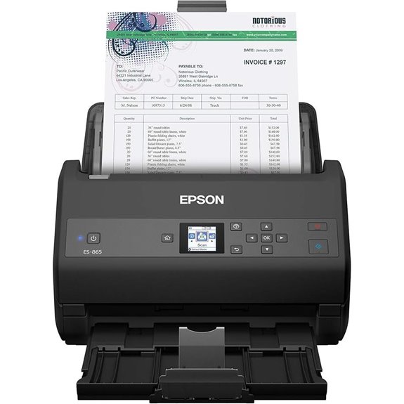 Epson Workforce ES-865 Color Duplex Document Scanner