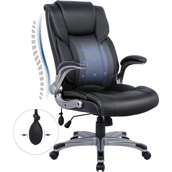 COLAMY Ergonomic High-Back Office Desk Chair