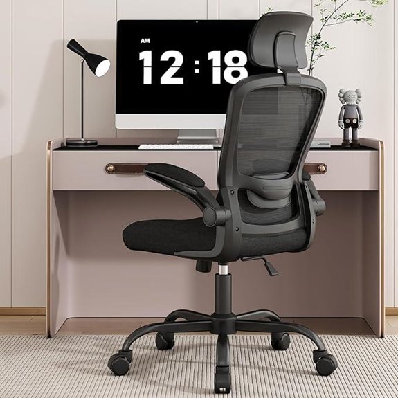 Ergonomic Office Chair with Lumbar Support and Headrest