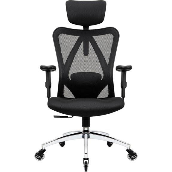 Ergonomic Office Chair with Lumbar Support and Wheels