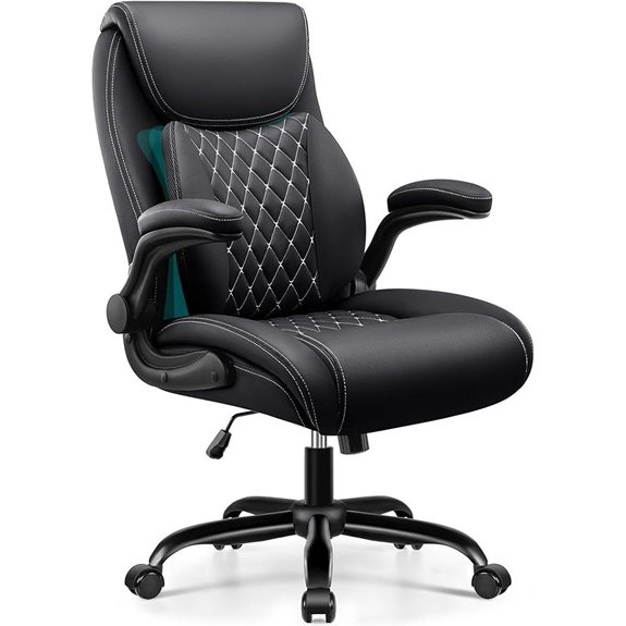 Ergonomic Office Chair with Lumbar Support and Arms