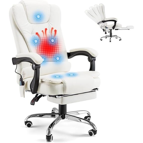 YODOLLA Ergonomic Reclining Office Chair with Massage