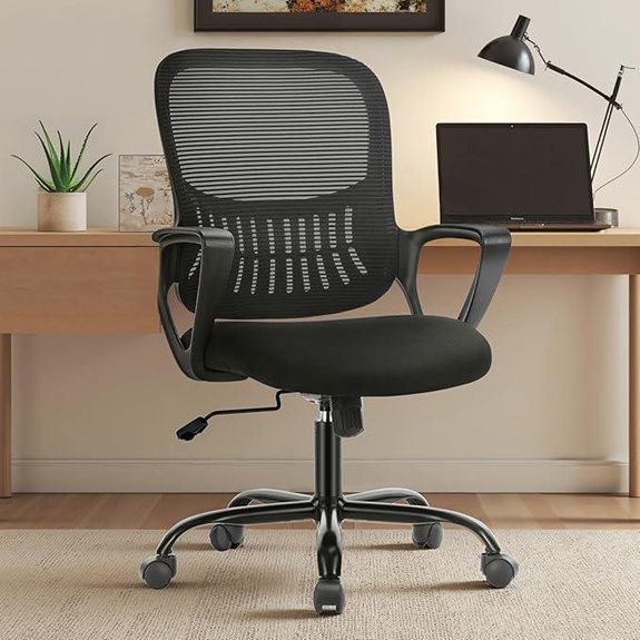 Sweetcrispy Ergonomic Mesh Office Chair with Lumbar Support