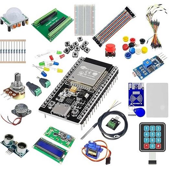 ESP32 Starter Kit with Sensors and Modules