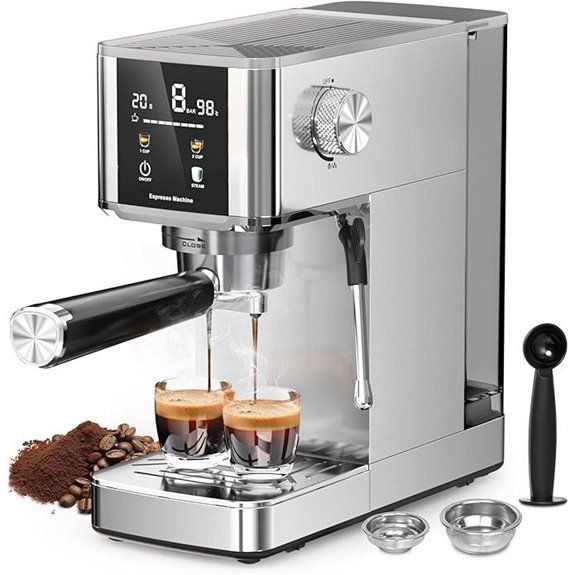 Kismile Espresso Machine with Milk Frother