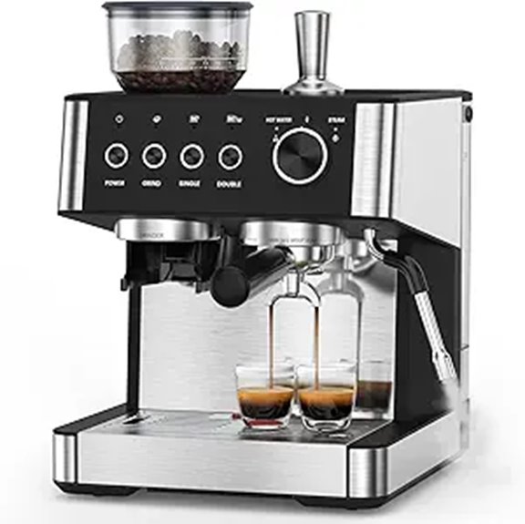 COWSAR 2025 Espresso Machine with Grinder and Frother