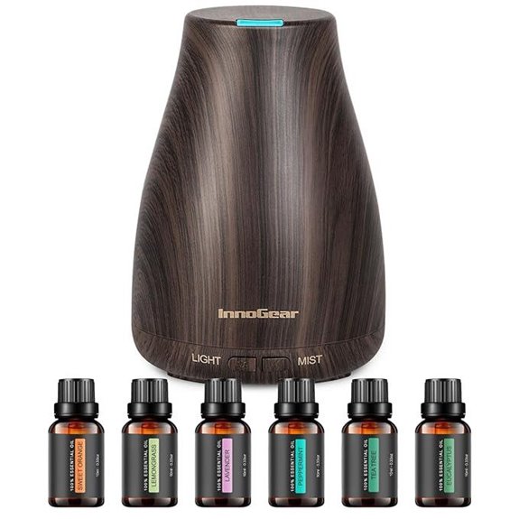 InnoGear Essential Oil Diffuser with Oils and Humidifier
