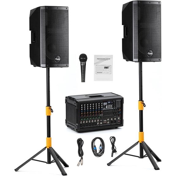 EXOTON MX-P12 PA System with 2x12 Speakers