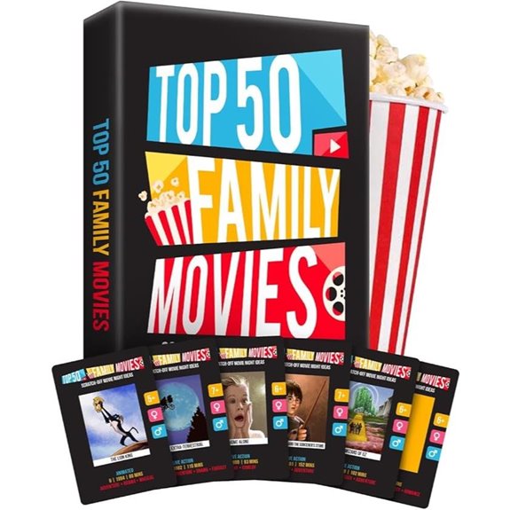 Family Movie Night Scratch-Off Cards for Families