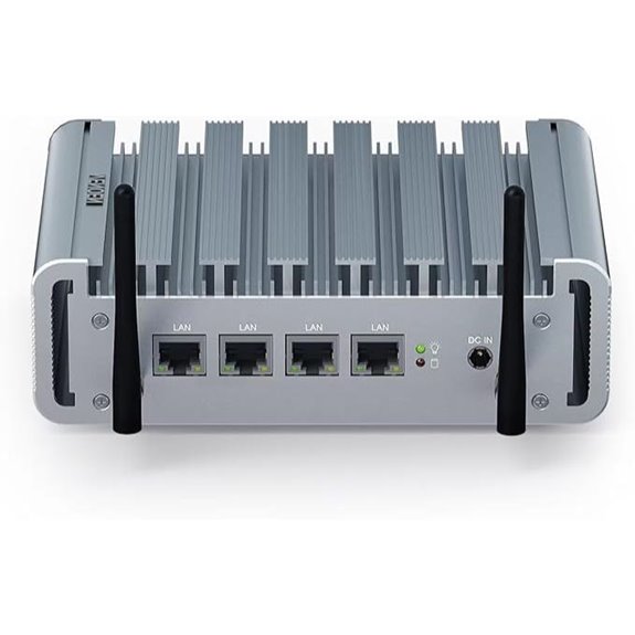 VENOEN Fanless Firewall Mini PC with 4 LAN Ports