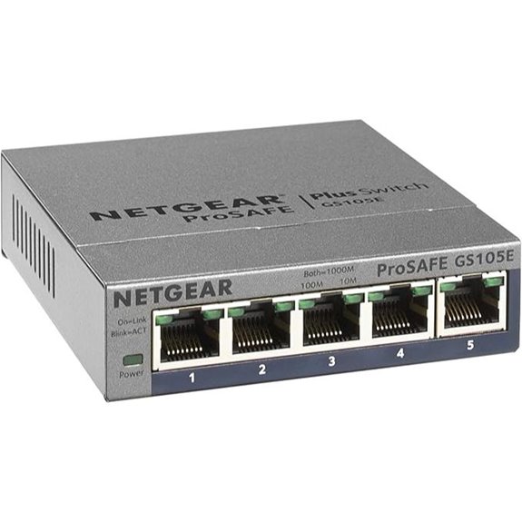 NETGEAR 5-Port Managed Gigabit Ethernet Switch