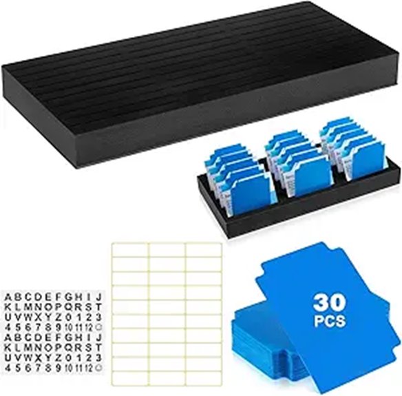 Chunful Foam Badge Holder Tray with Index Cards