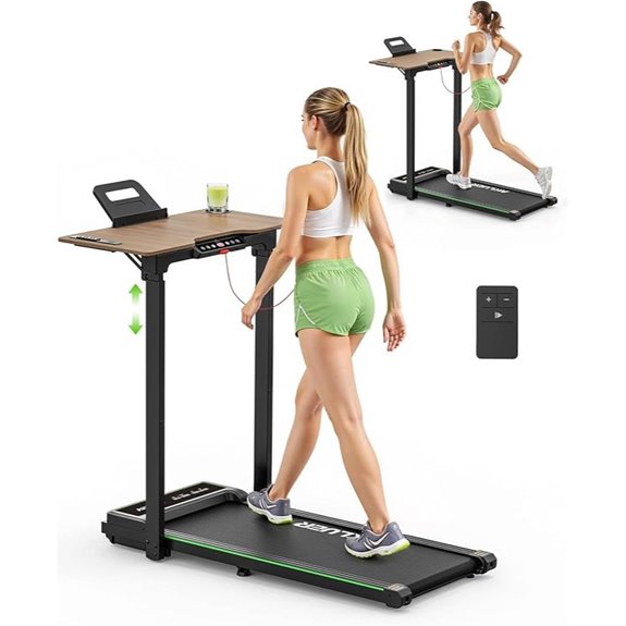 Akluer Folding Walking Treadmill with Remote