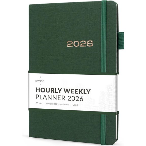 Skyline 2026 Planner A5 Forest Green