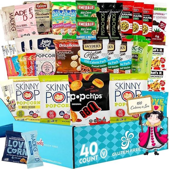 Gluten Free Snacks Variety Pack (40 Count)