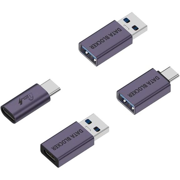USB Data Blocker 4-Pack for Safe Charging