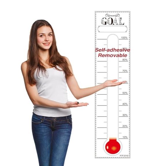 Fundraising Thermometer Chart Wall Poster