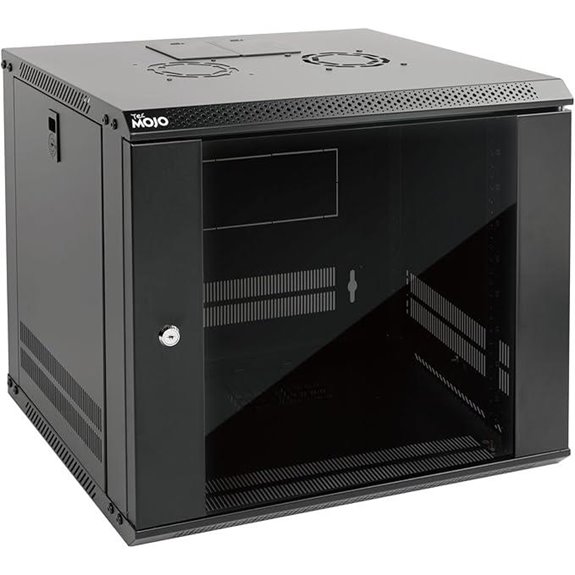 Tecmojo 9U Wall Mount Server Cabinet with Glass Door