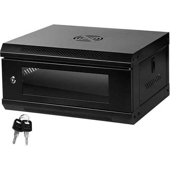 Server Rack Enclosure with Glass Door and Locks