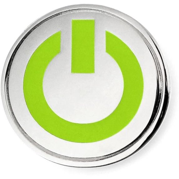 Pinsanity Power Button Glow-In-The-Dark Enamel Lapel Pin