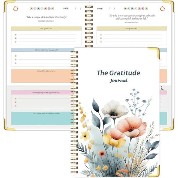 Gratitude Journal for Women & Men with Prompts