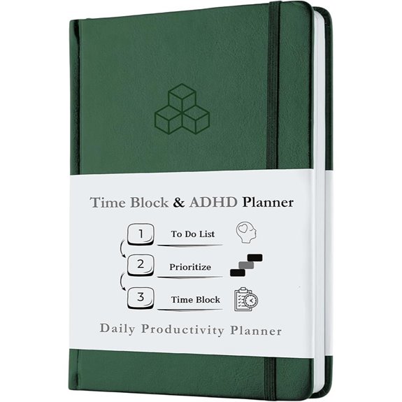 Refine Days Time Blocking & ADHD Planner (Green)