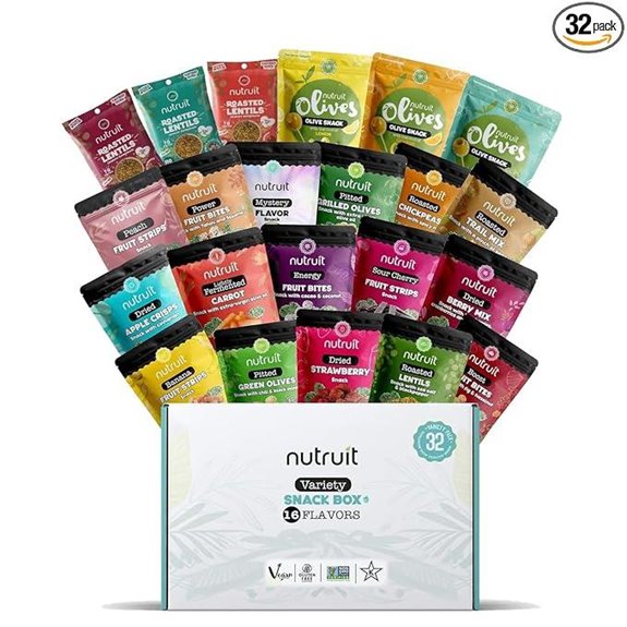 Nutruit Gourmet Healthy Snacks 32-Pack Variety Box