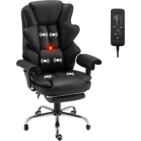 Ergonomic Office Chair with Heating and Massage