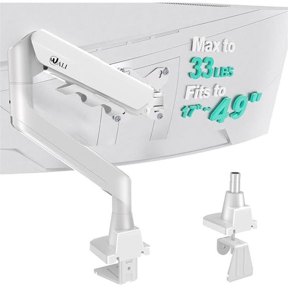 WALI Heavy Duty Monitor Arm for 17-49 Inch Screens