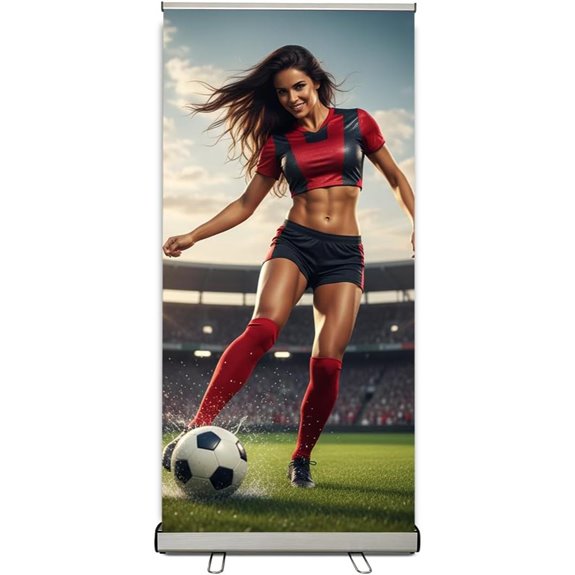 Heavy-Duty Retractable Banner Stand 33.5x80