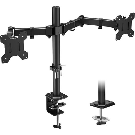 BONTEC Dual Monitor Mount Adjustable Heavy Duty VESA