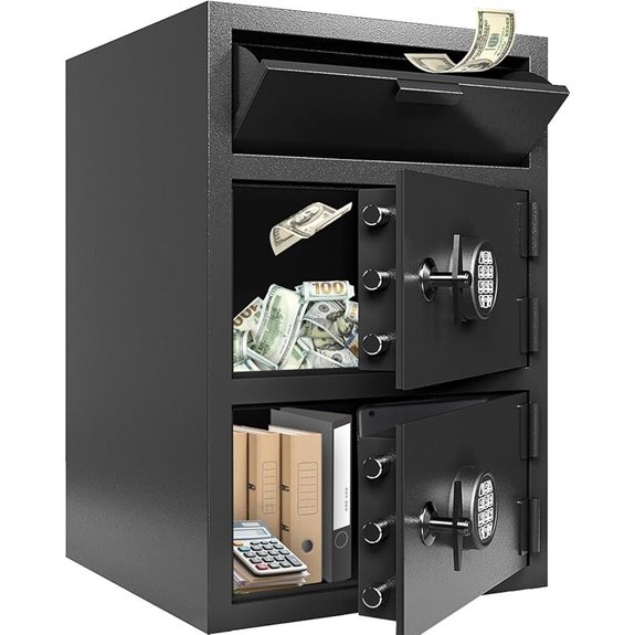 Heavy Duty Fireproof Waterproof Dual Door Safe with Accessories