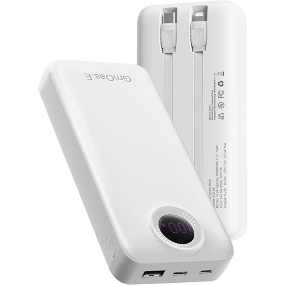 20,000mAh Portable Fast Charging Power Bank