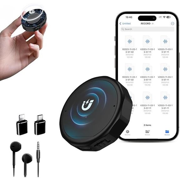 Magnetic Voice Recorder 136GB Noise Reduction HD Audio