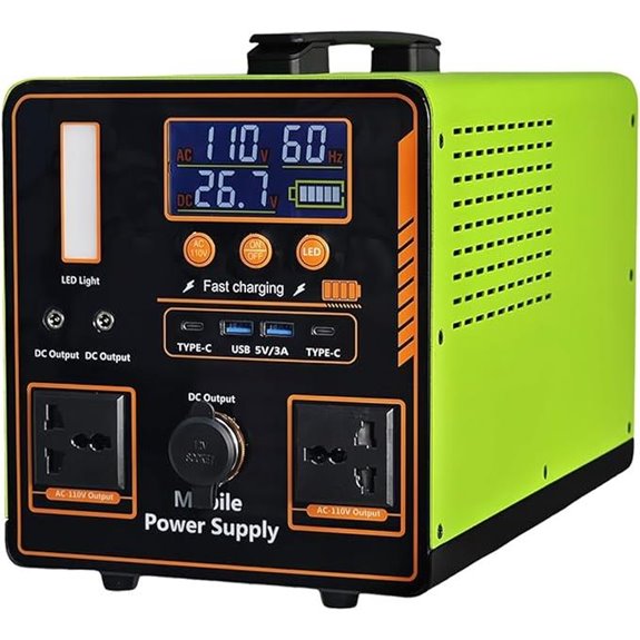 Portable 1216Wh Lithium Power Station for Camping & Emergency