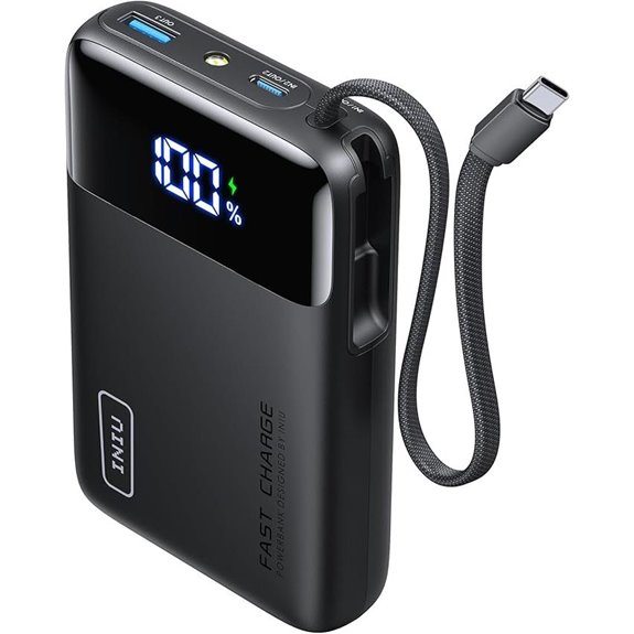 INIU 45W 20000mAh Portable Charger with Built-in USB-C