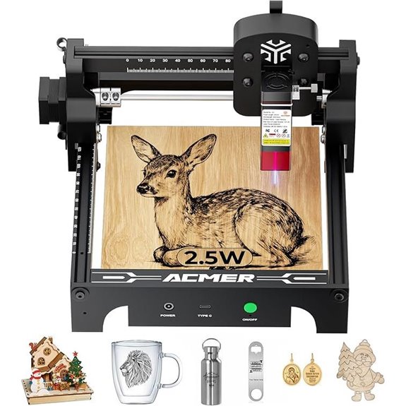 ACMER S1 Laser Engraver 2500mW for Crafts and Makers