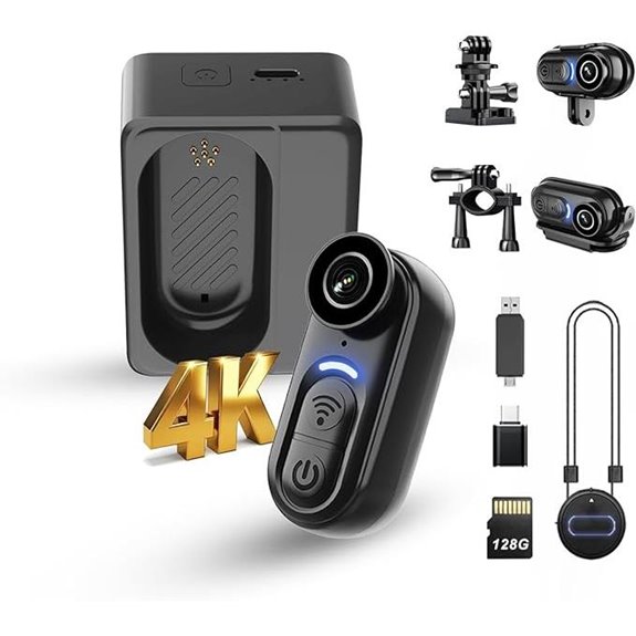4K Mini Body Camera with Audio & Video