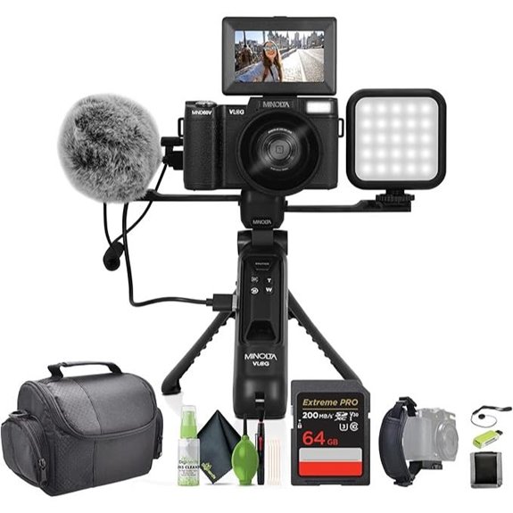 Minolta MND60V 64MP 4K Vlogging Camera Bundle