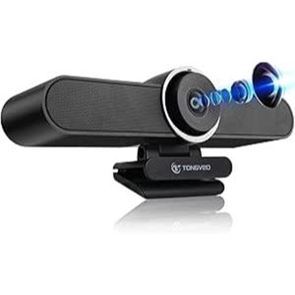 4K Webcam with Microphones & Auto Framing