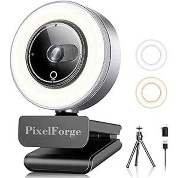 4K Webcam with Microphone & Privacy Cover