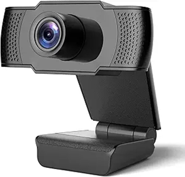 4K Webcam with Dual Mics & Auto Light Correction