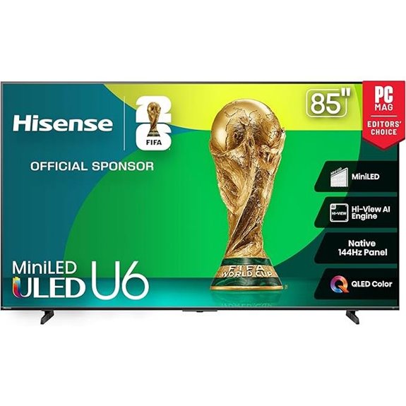 Hisense 85 U6 Series Mini-LED 4K Smart TV