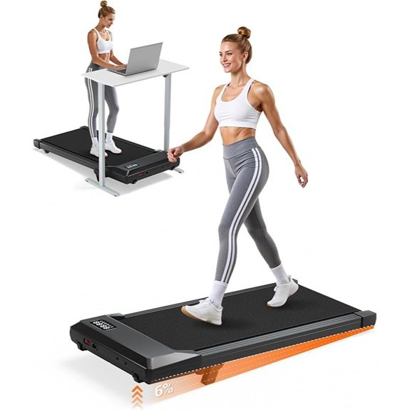 Walking Pad Treadmill with Incline App & Remote