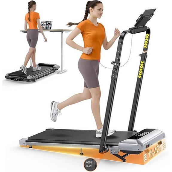 Walking Pad Treadmill with Incline App & Remote