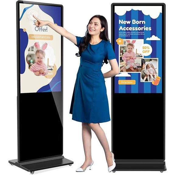43 Indoor Touchscreen Digital Signage Kiosk