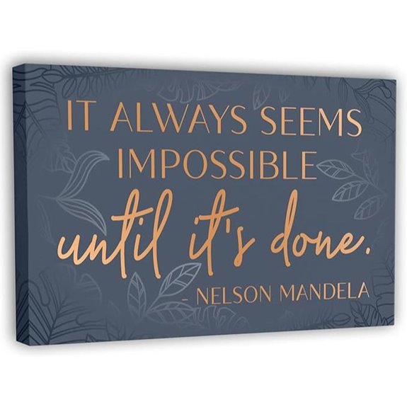 Inspirational Wall Art Canvas Poster (10x16.5 inches)