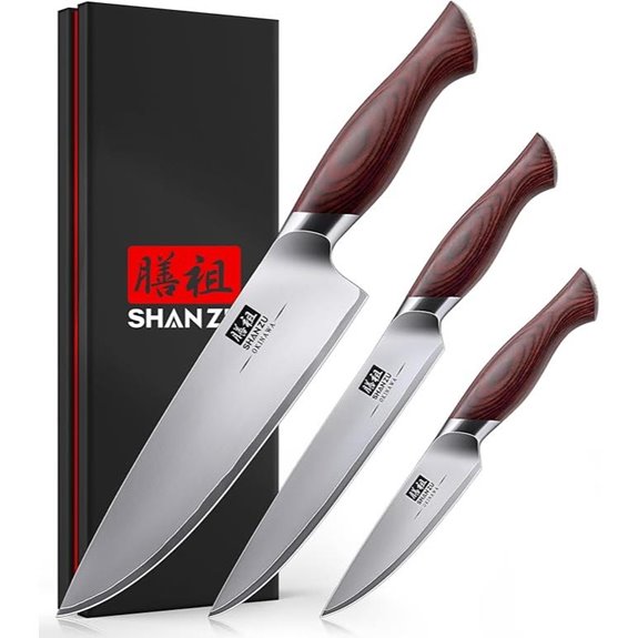SHAN ZU Japanese Knife Set 3-Piece Professional Kitchen