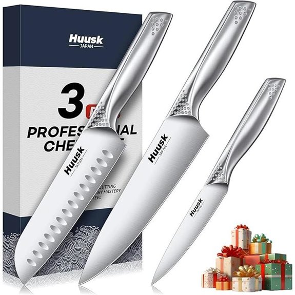 Huusk 3-Piece Japanese Kitchen Knife Set