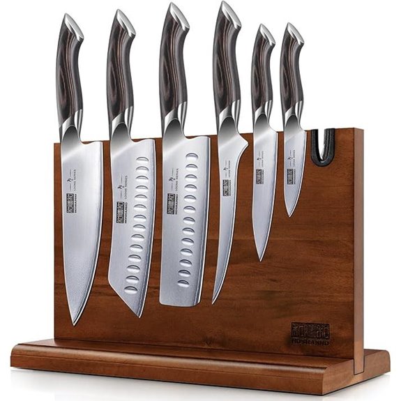 HOSHANHO 7-Piece Japanese Stainless Steel Knife Set